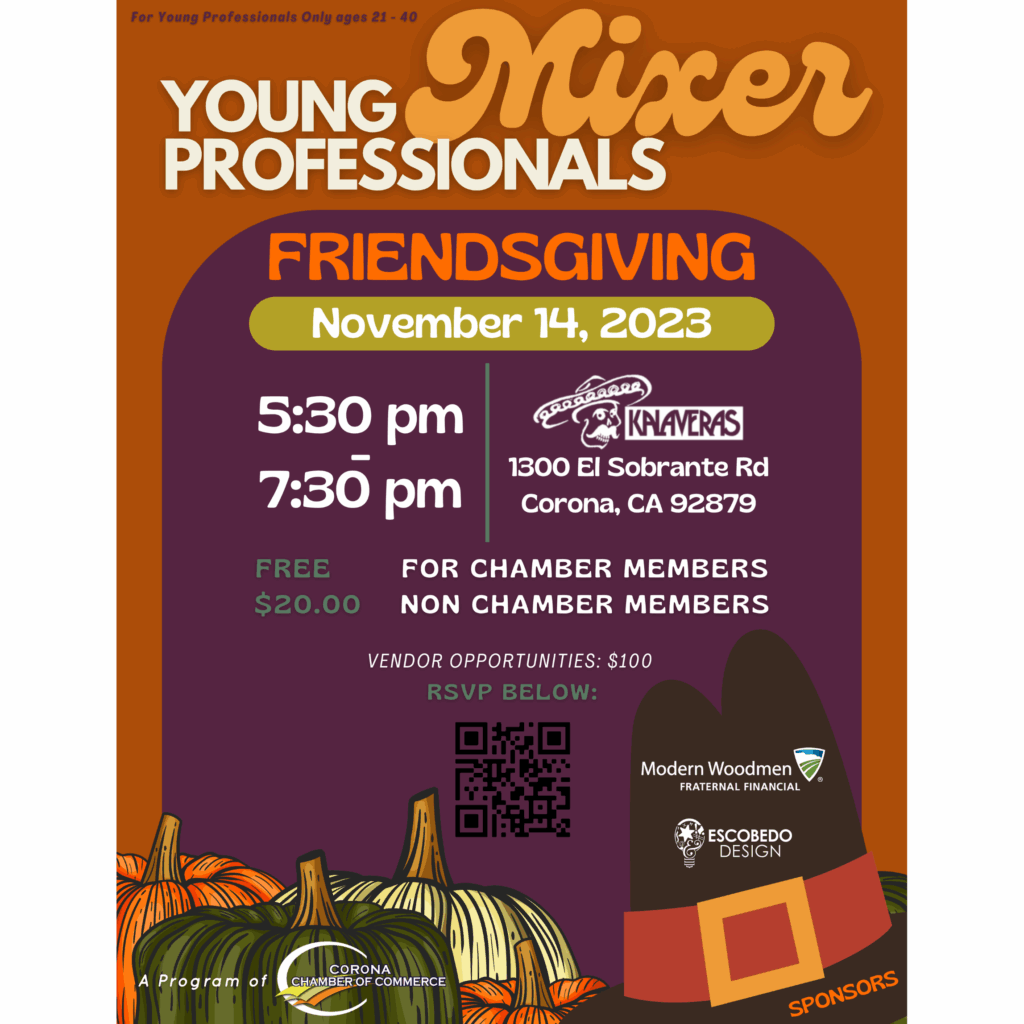 Escobedo Design – Corona Chamber of Commerce, Young & Professionals Flyer Design