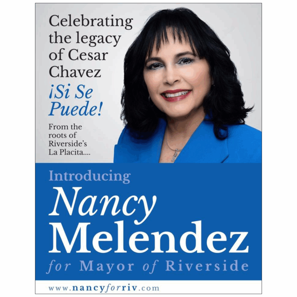 Escobedo Design – Nancy Melendez for Mayor of Riverside, Flyer Design